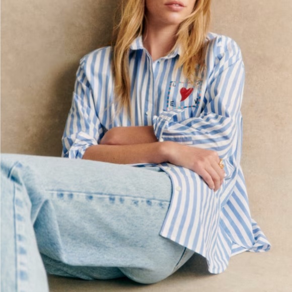 Sezane Tops - Sezane x Pangea Button Up